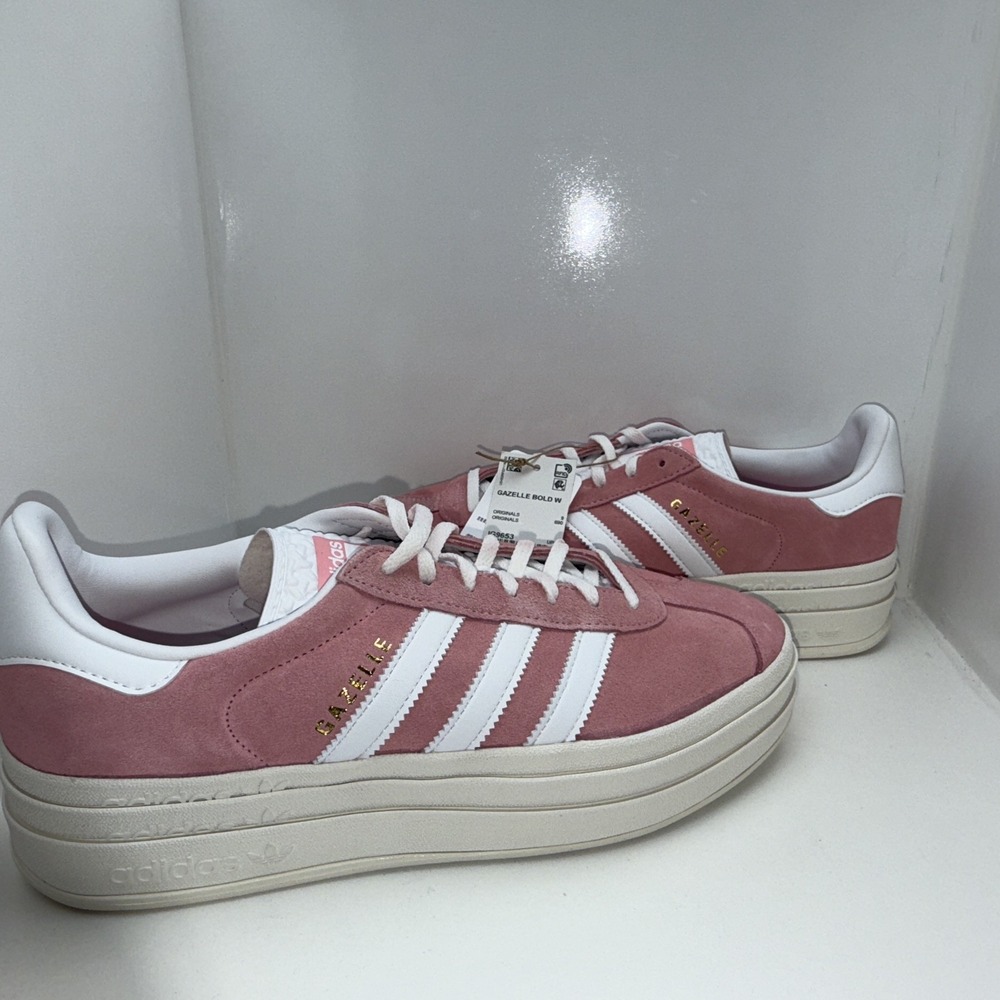 Adidas Gazelle Bold Womens Shoes Pink, W10.5 - Picture 5 of 11